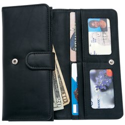 LULWAL24 - Embassy™ Ladies' Solid Genuine Leather Wallet