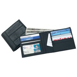 LULWAL5 - Embassy™ Men's Solid Genuine Leather Bi-Fold Wallet